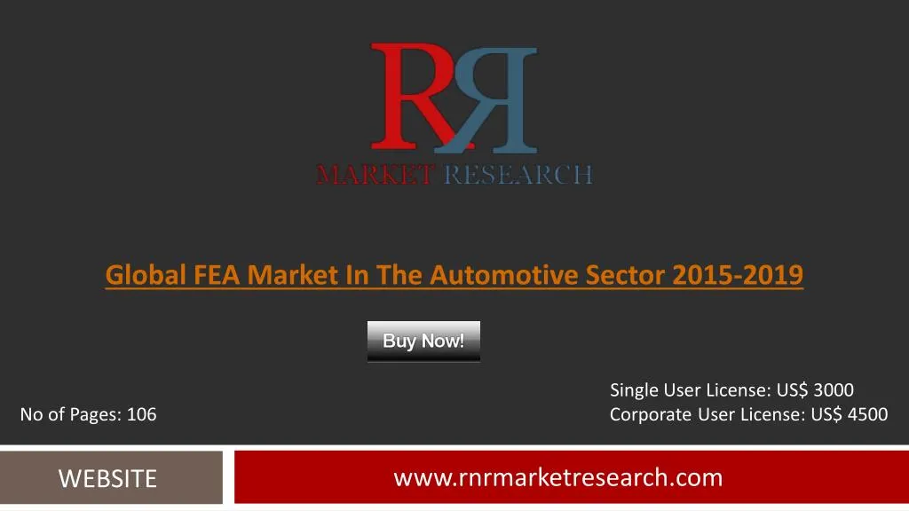 global fea market in the automotive sector 2015 2019