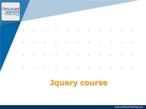 Jquery Course Training