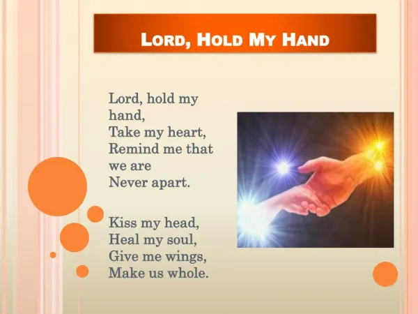 Lord, Hold My Hand