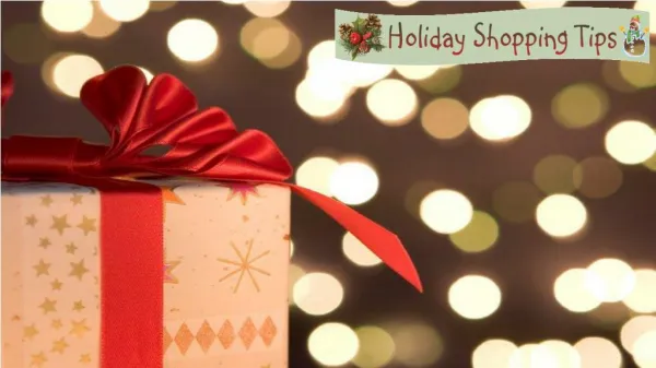Shopping Tips for Holidays
