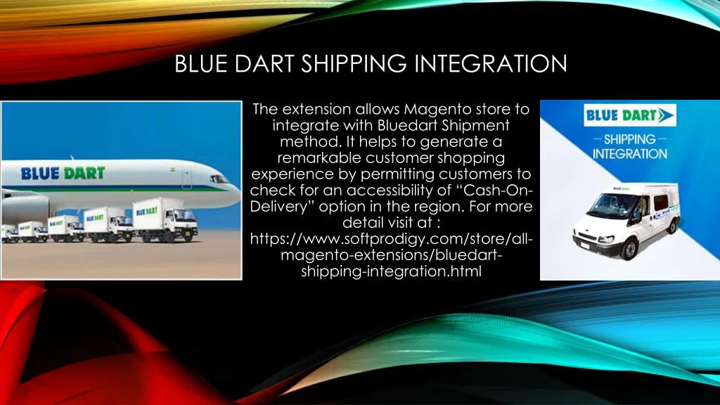 blue dart shipping integration