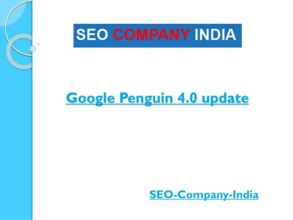 Google Penguin 4.0 update