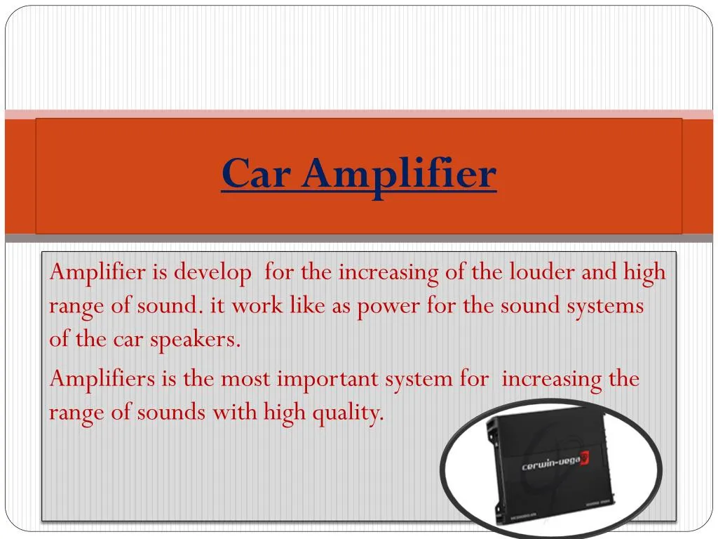 car amplifier