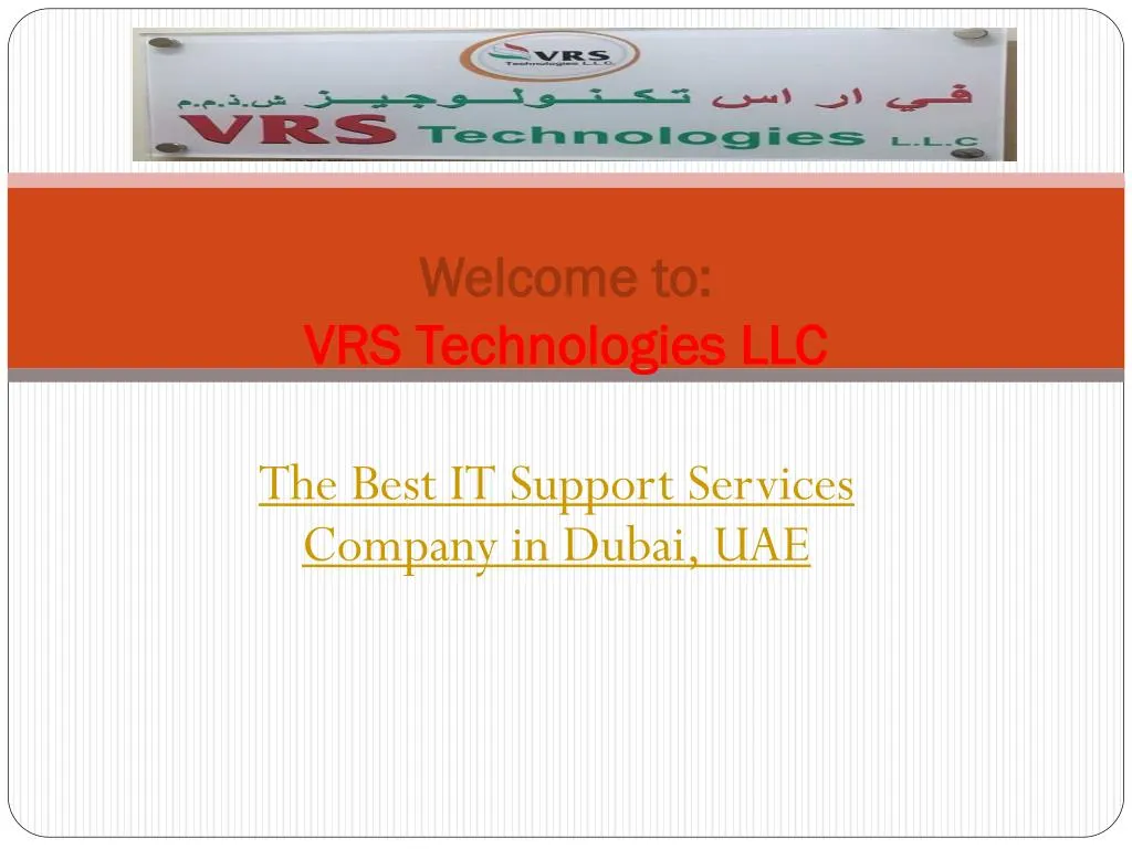 welcome to vrs technologies llc