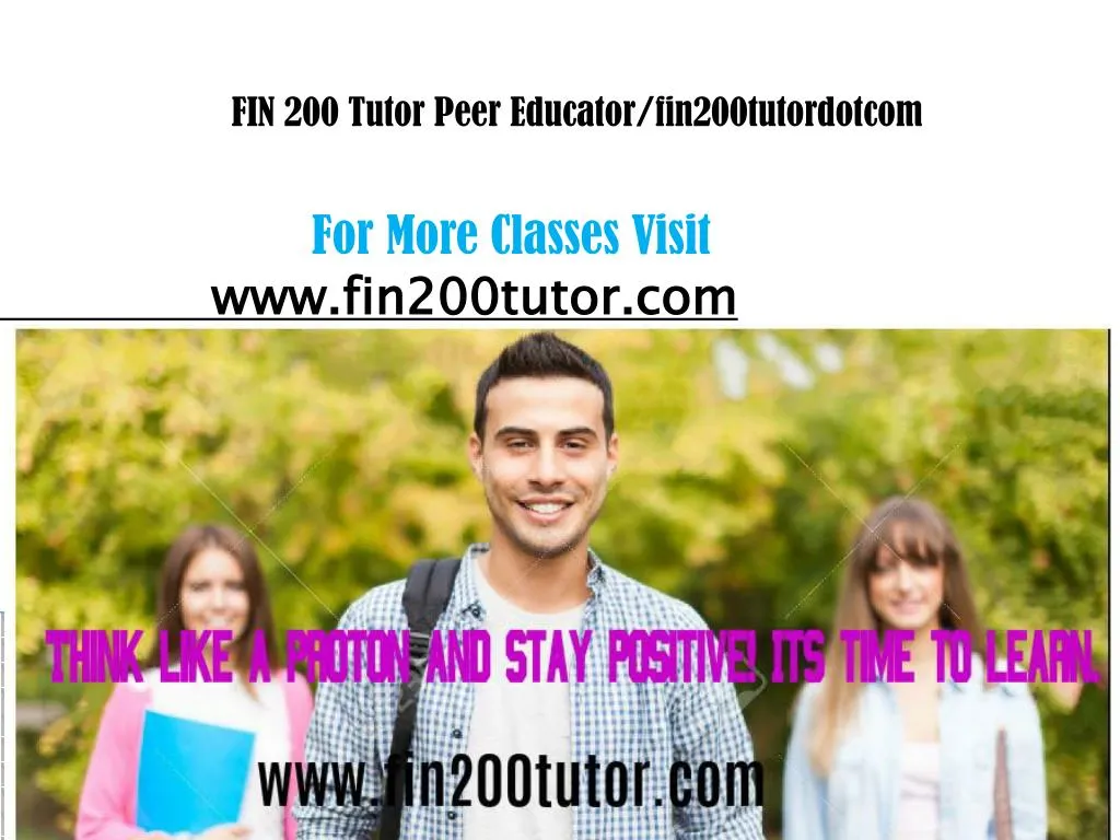 fin 200 tutor peer educator fin200tutordotcom