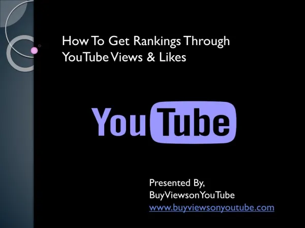 How To Get Rankings Through YouTube Views & Likes