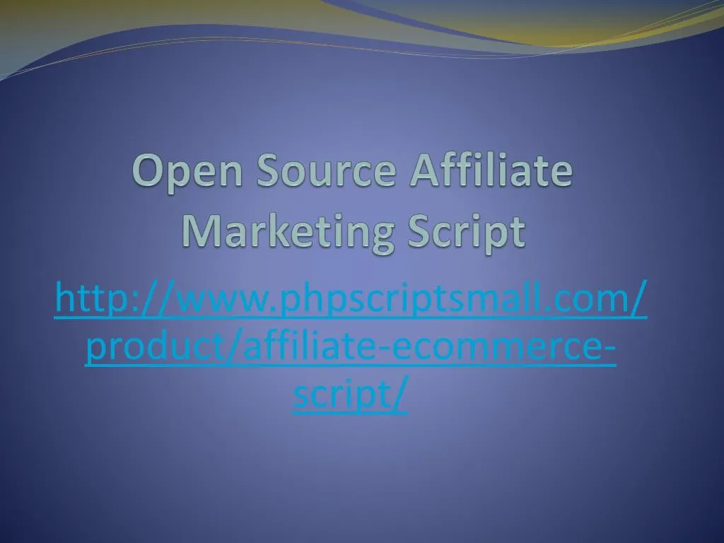 open source affiliate marketing script