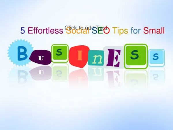 5 Effortless Social SEO Tips for Small Business