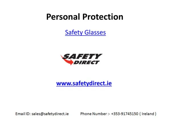 Protective Safety Glasses in Ireland are at SafetyDirect.ie