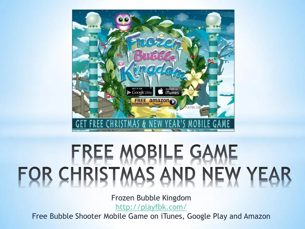 free mobile game for christmas and new year