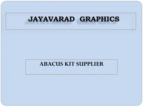 Abacus Kit Supplier