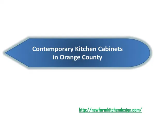 Contemporary Kitchen Cabinets in Orange County