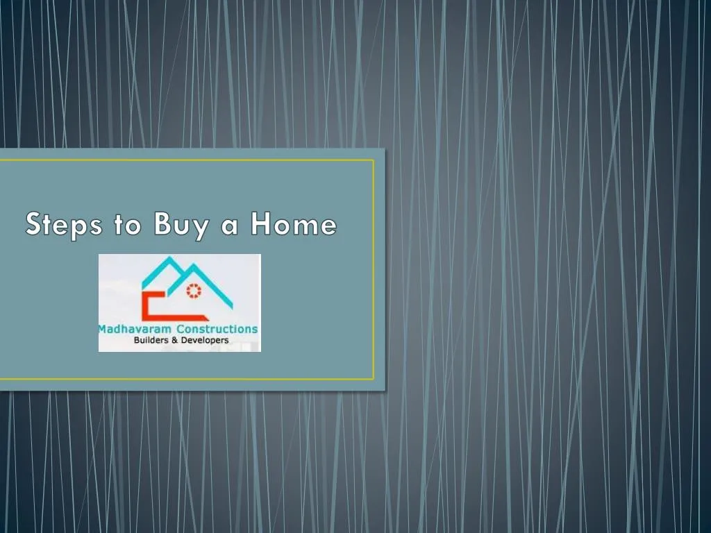 steps to buy a home