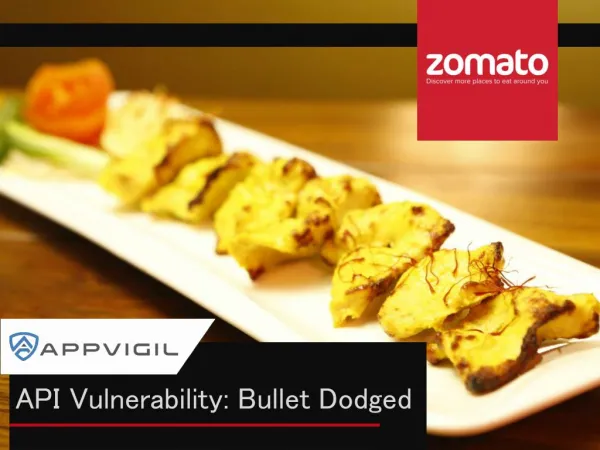Appvigil app vulnerability scanners for zomato