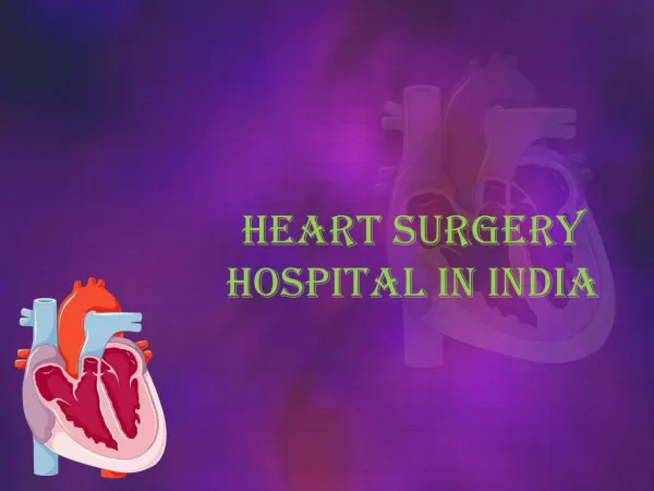 Get heart surgery hospital in india