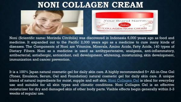 Face Toner Collagen Noni Cream