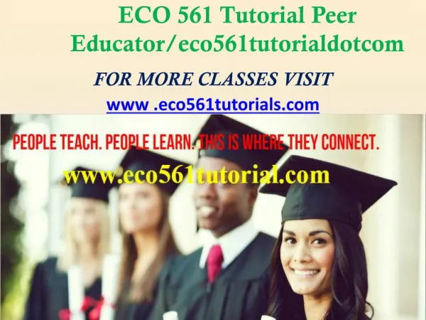 ECO 372 Paper Peer Educator /eco372paperdotcom