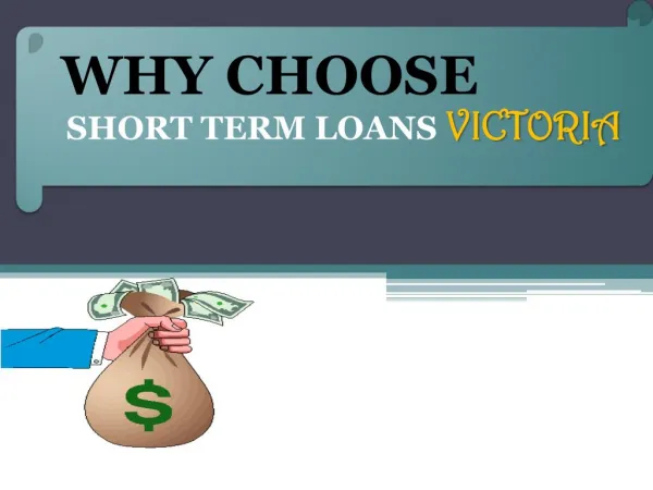 The Option To Get Short Term Loans Victoria