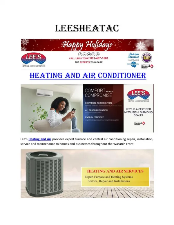 LeesHeatAc- Heating and Air COnditioner