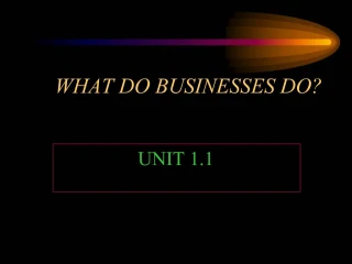 WHAT DO BUSINESSES DO - slide 1