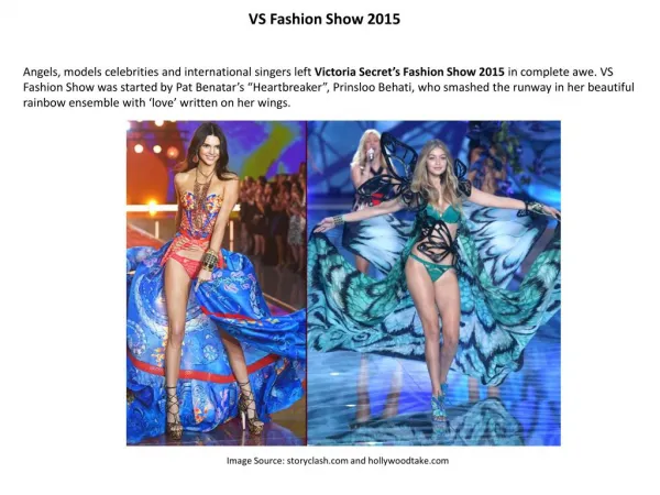 VS Fashion Show 2015