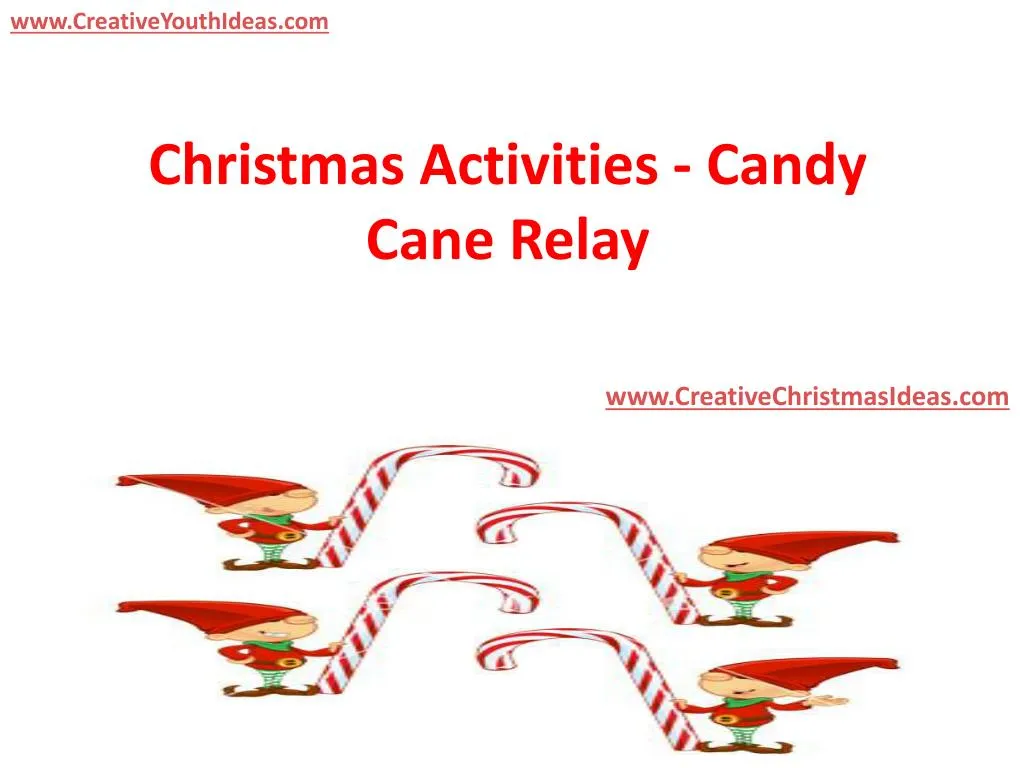 christmas activities candy cane relay