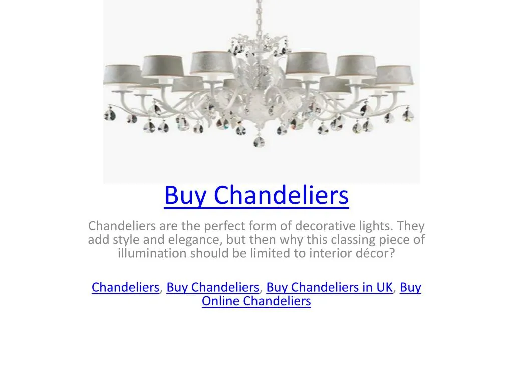 buy chandeliers