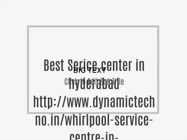 best serivce center in hyderabad
