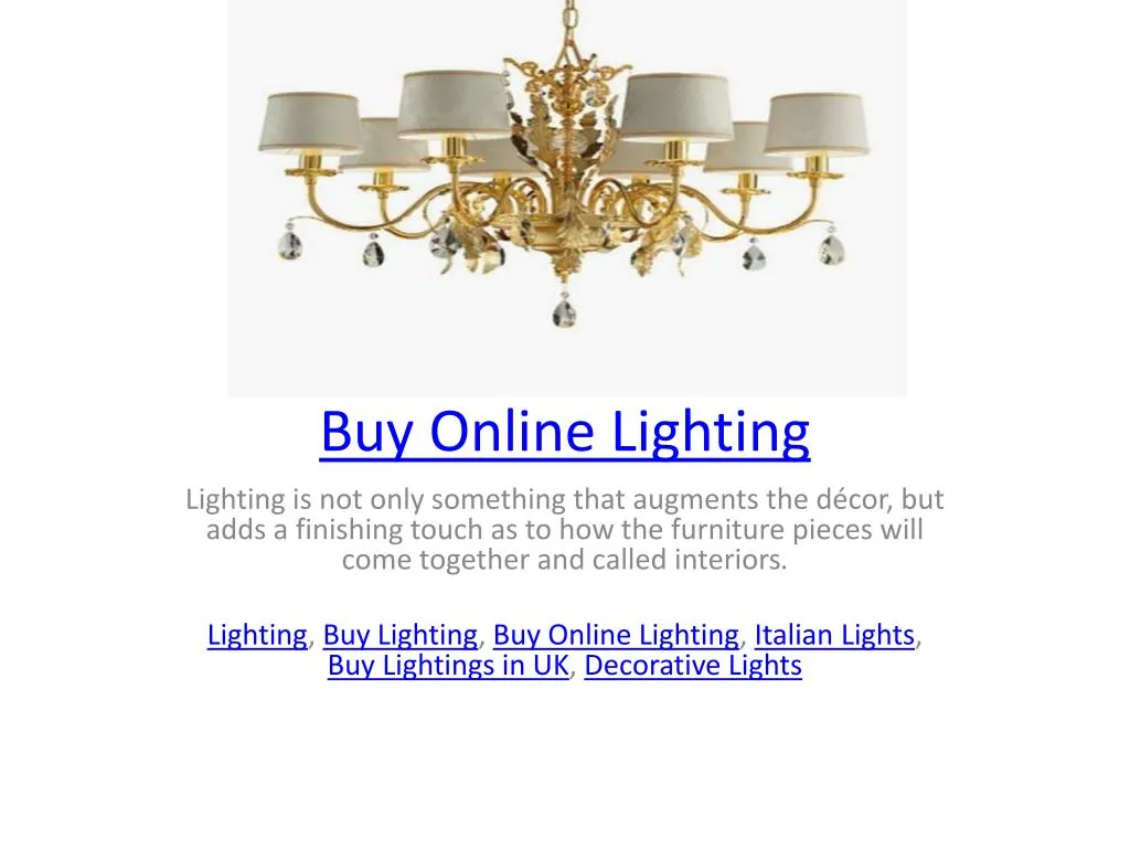 buy online lighting