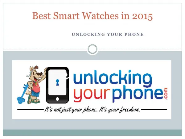 Best Smart Watches in 2015