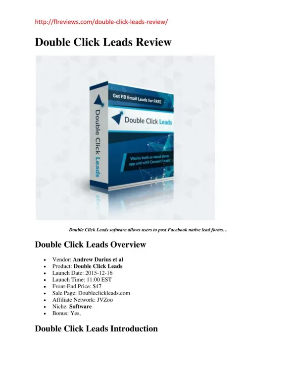 Double Click Leads Download
