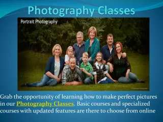 Photography Classes, Photography Career, Photography Workshops