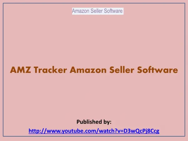 Amazon Seller Software-AMZ Tracker Amazon Seller Software