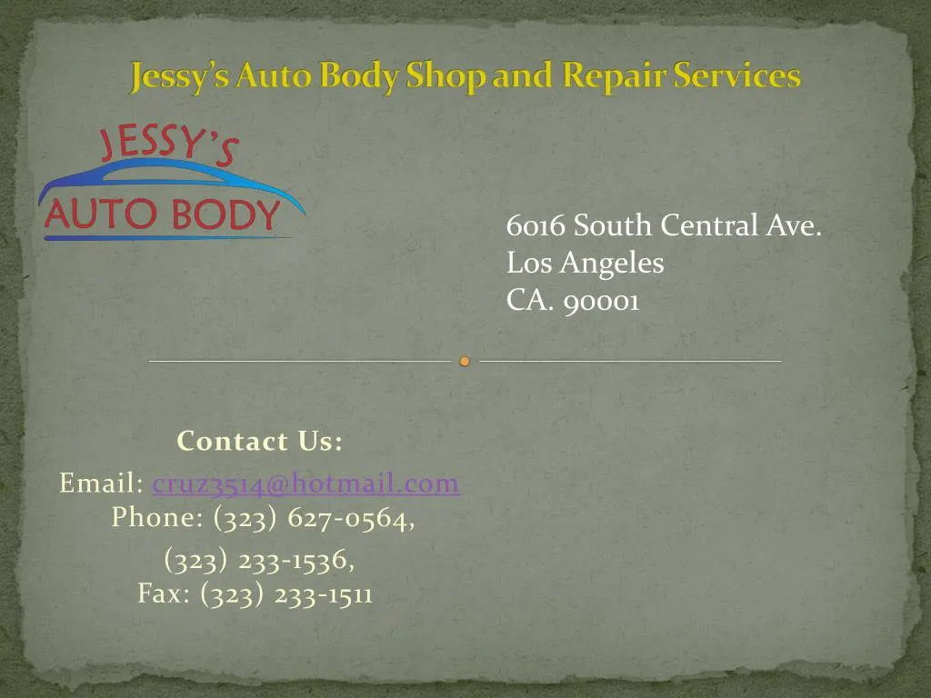 jessy s auto body shop and repair services