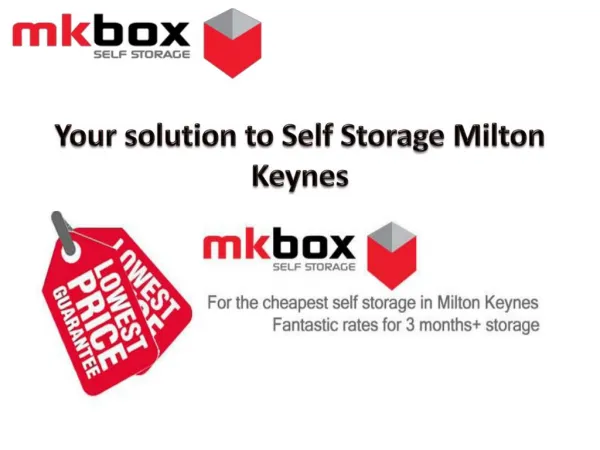 Self Storage in Milton Keynes | MK Box