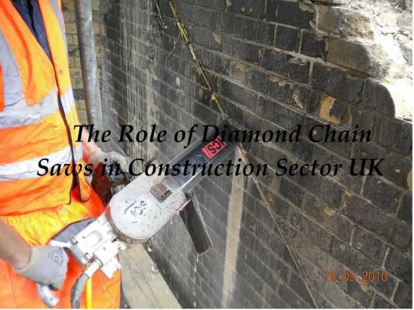 The Role of Diamond Chain Saws in Construction Sector UK