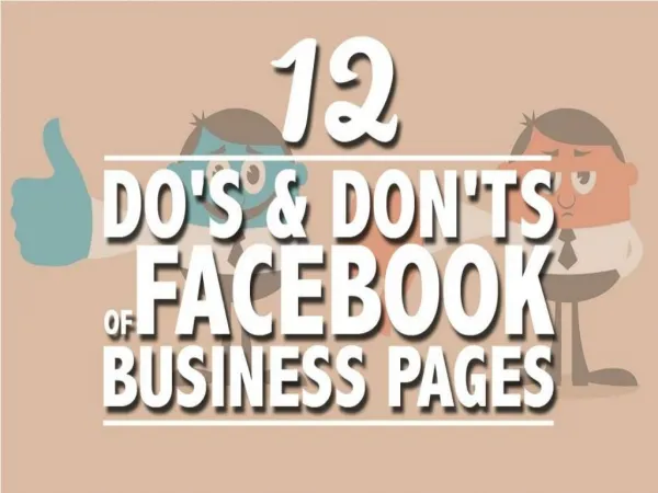 Do's and Don'ts of using Facebook for Business