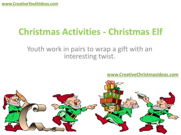 Christmas Activities - Christmas Elf