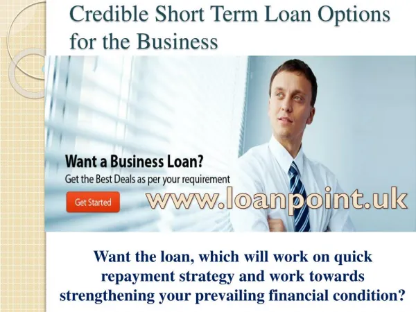 Short Term Business Loan for Small Business