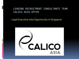 Legal Executive Jobs Opportunity in Singapore