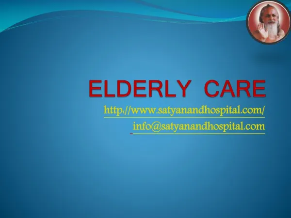 Elderly care in Pune
