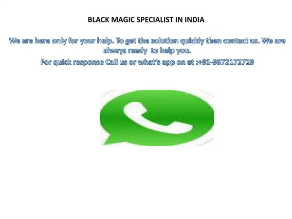 Perfect Black Magic Specialist In India