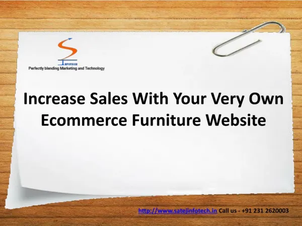 Ecommerce Website Development / Online Furniture Store