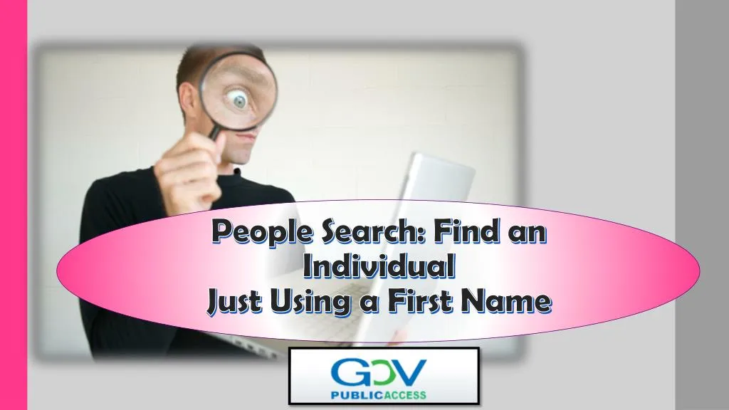 people search find an individual just using a first name