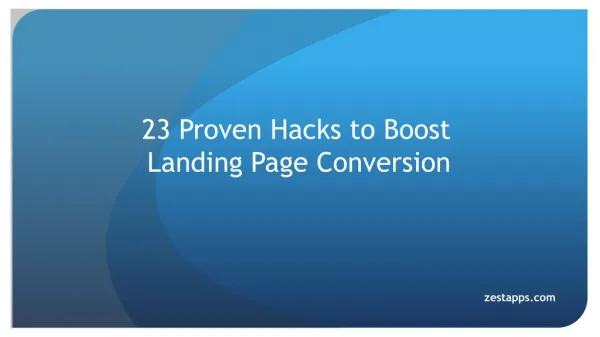 23 Provent Hacks to Boost Landing Page Conversion