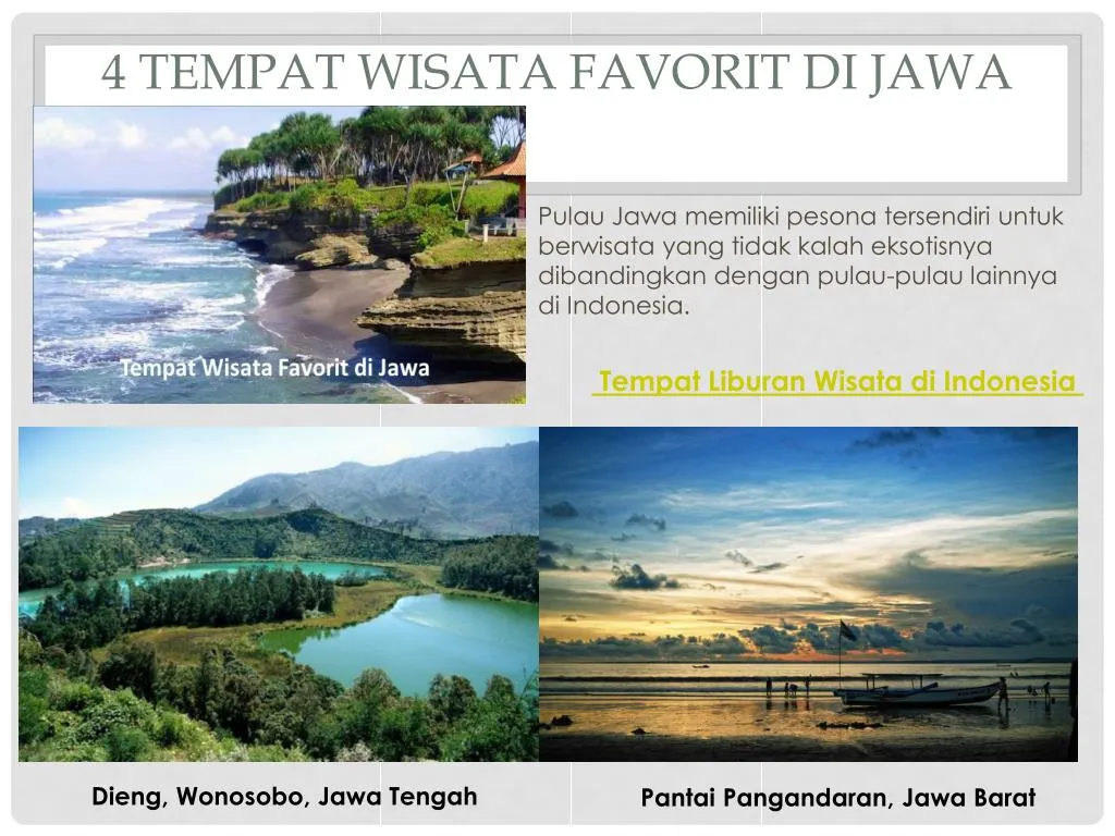 4 tempat wisata favorit di jawa