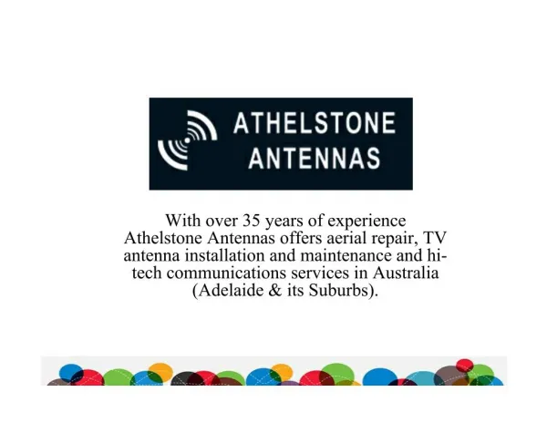 Digital TV Antenna Installation & Repairing Services - Adelaide, Australia