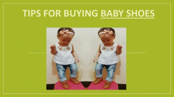 Tips for buying baby shoes