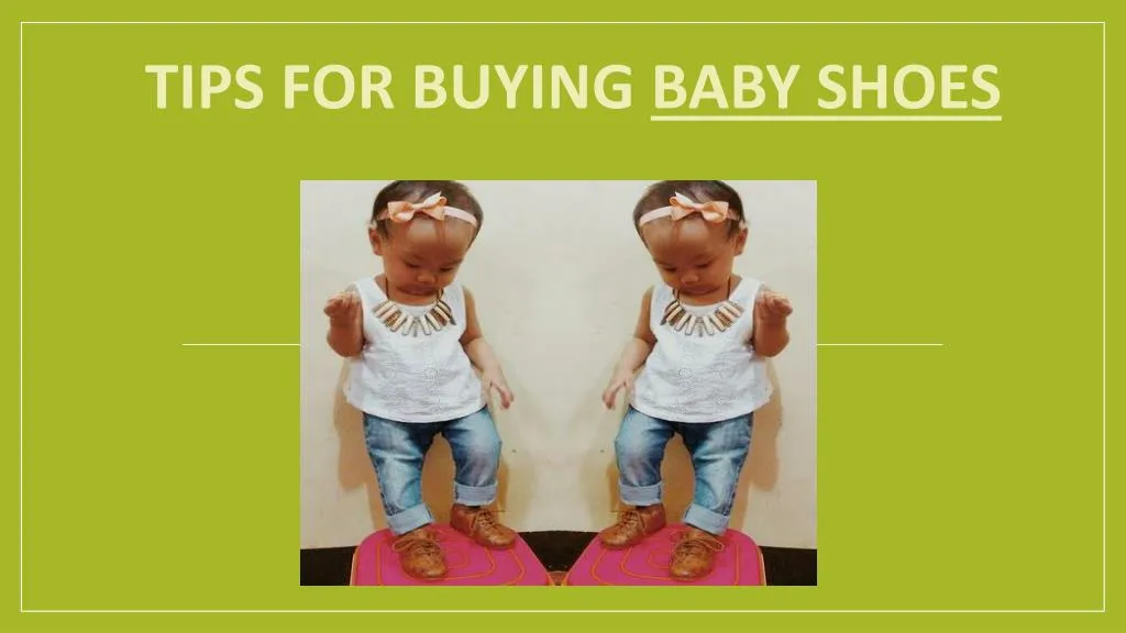 tips for buying baby shoes