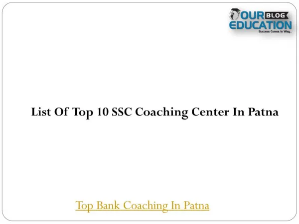 Top 10 SSC Coaching in Patna